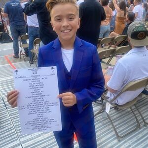 Blue Checkered Boys Suit